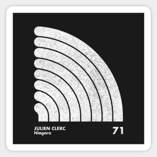 Julien Clerc / Minimal Graphic Design Tribute Sticker